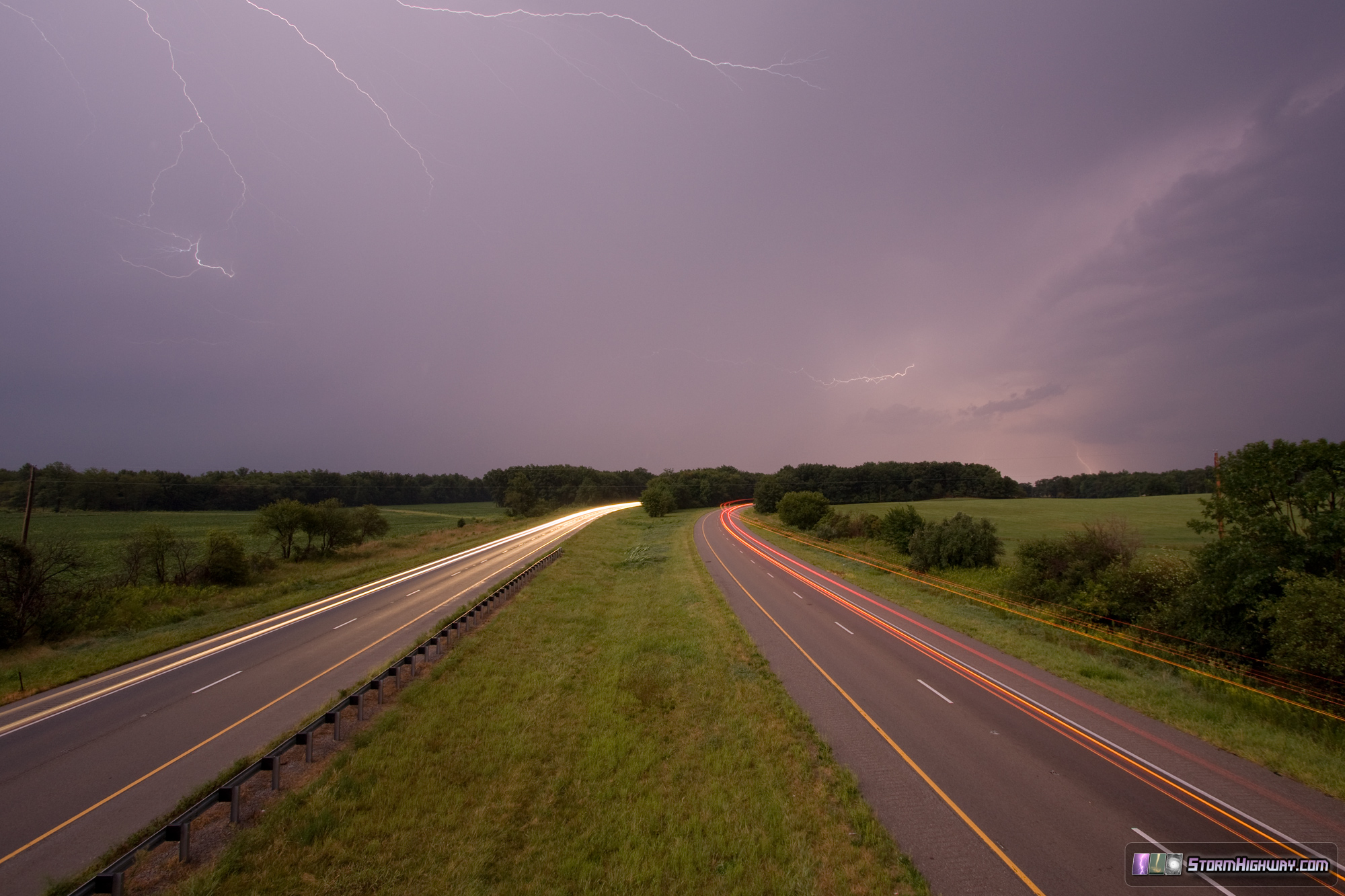 Intense lightning flash near Wayne City, IL - August 31, 2013