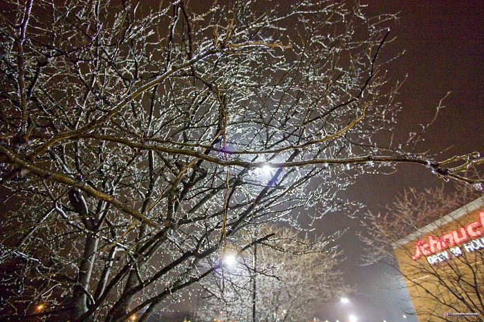 Freezing rain in Alton, Illinois - January 12, 2013