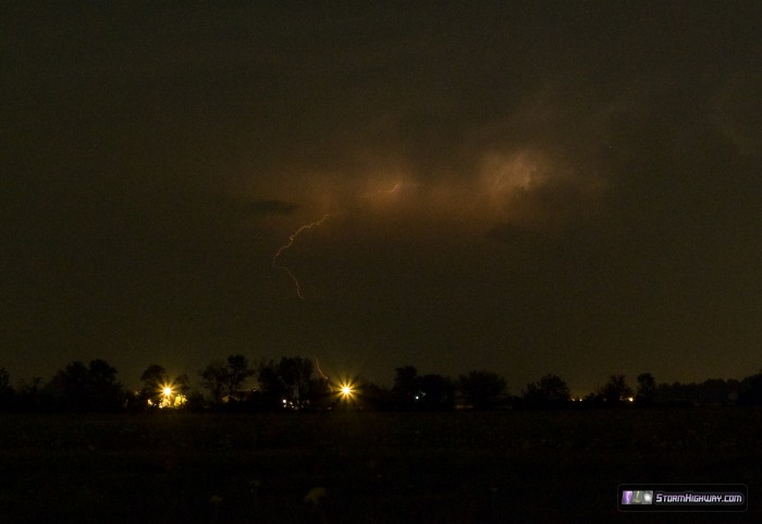 Distant lightning in south-central Illinois, May 15, 2013