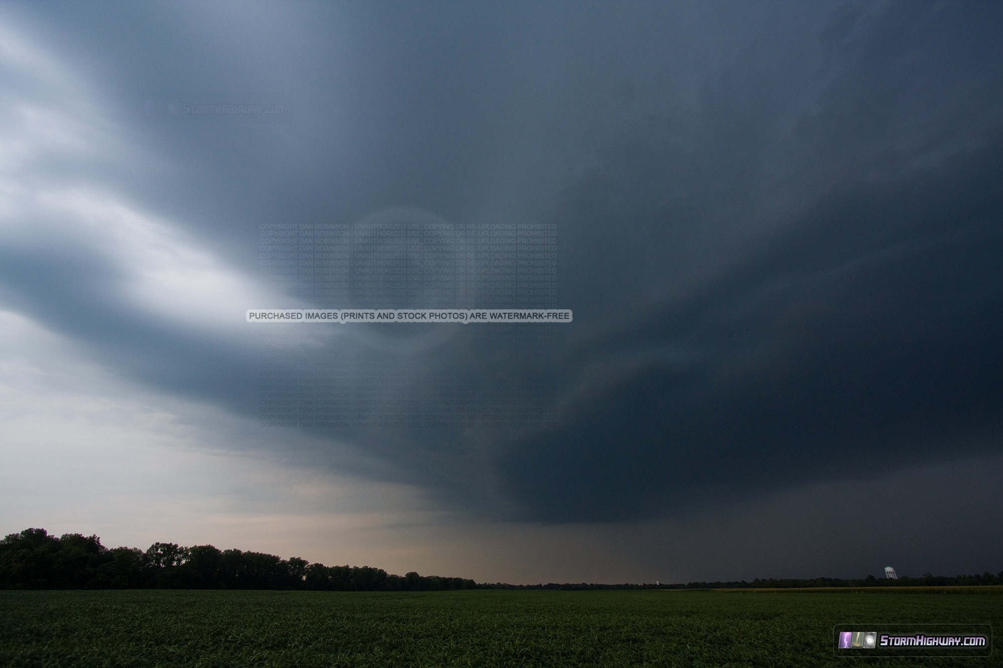 Storm at O'Fallon, Illinois - August 6, 2014