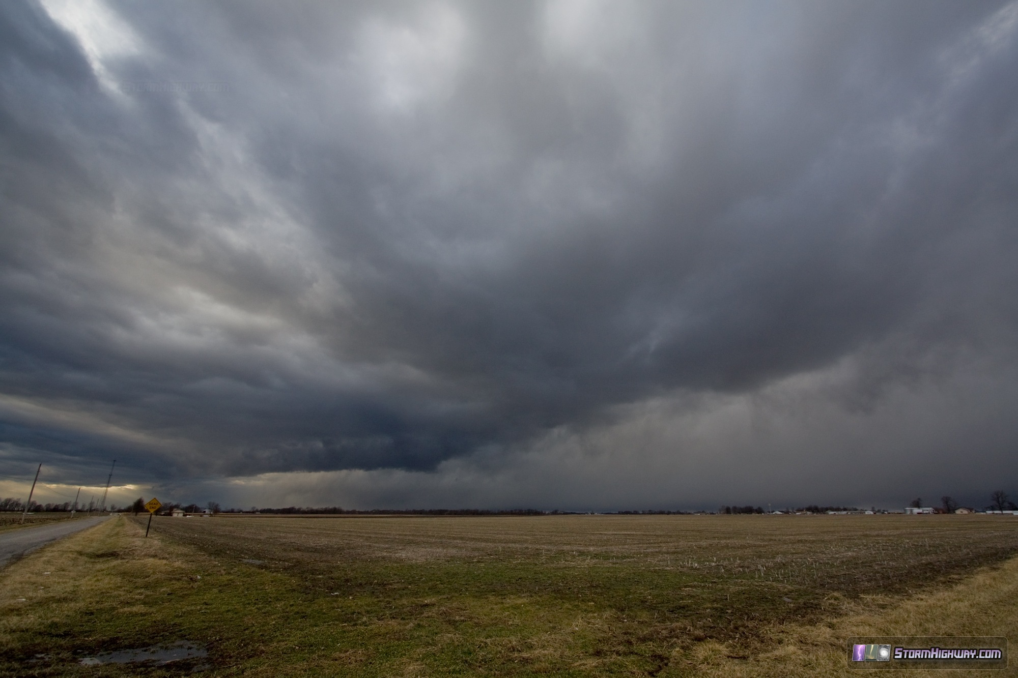 Winter rain showers - New Baden, IL - January 16, 2014