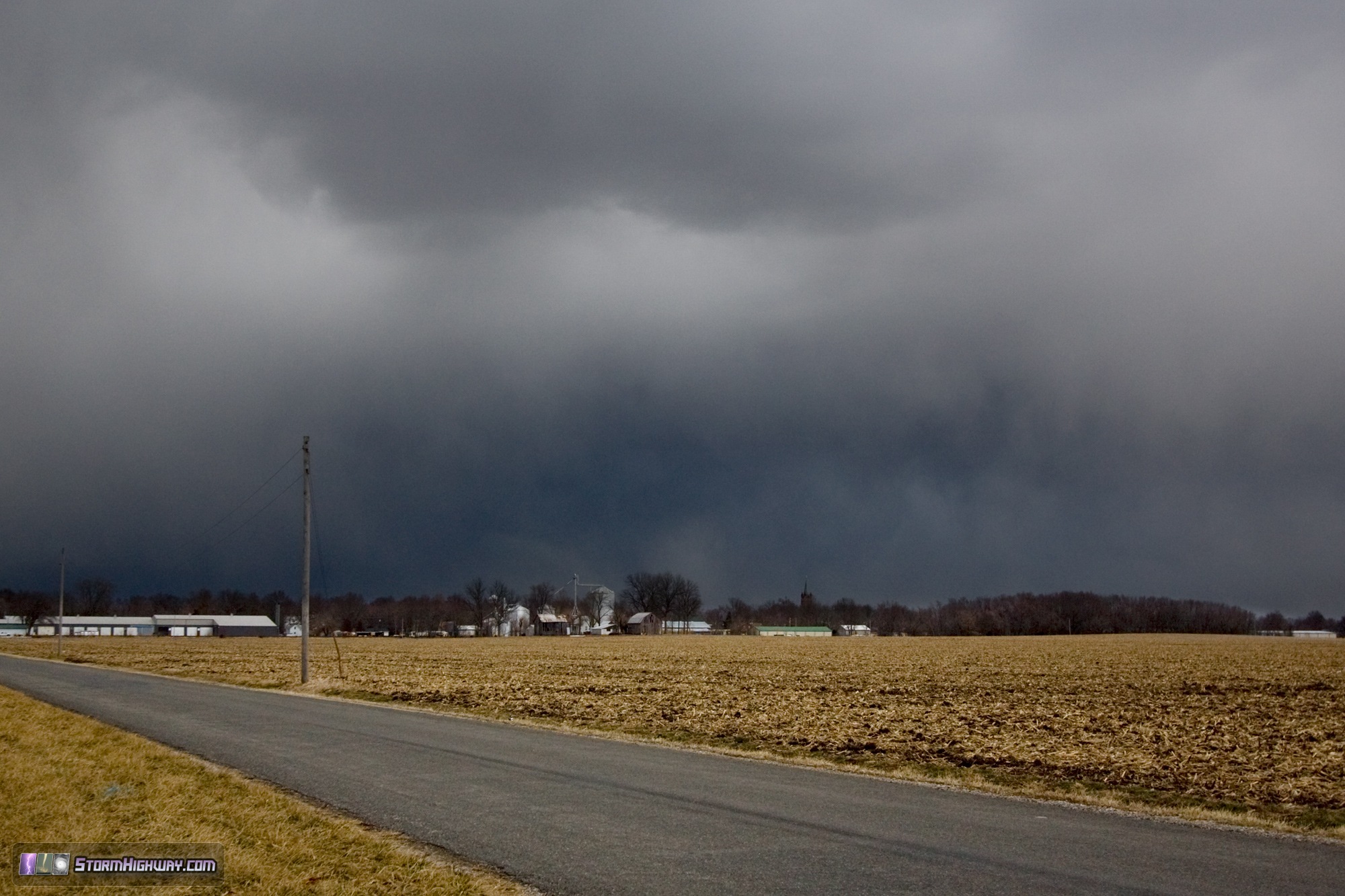 Winter rain showers - New Baden, IL - January 16, 2014