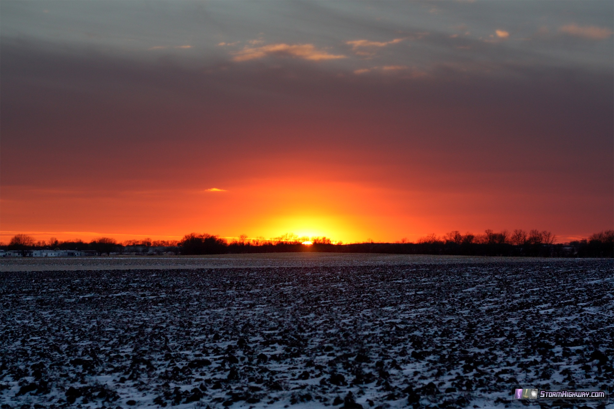 Sunset - New Baden, IL - January 21, 2014
