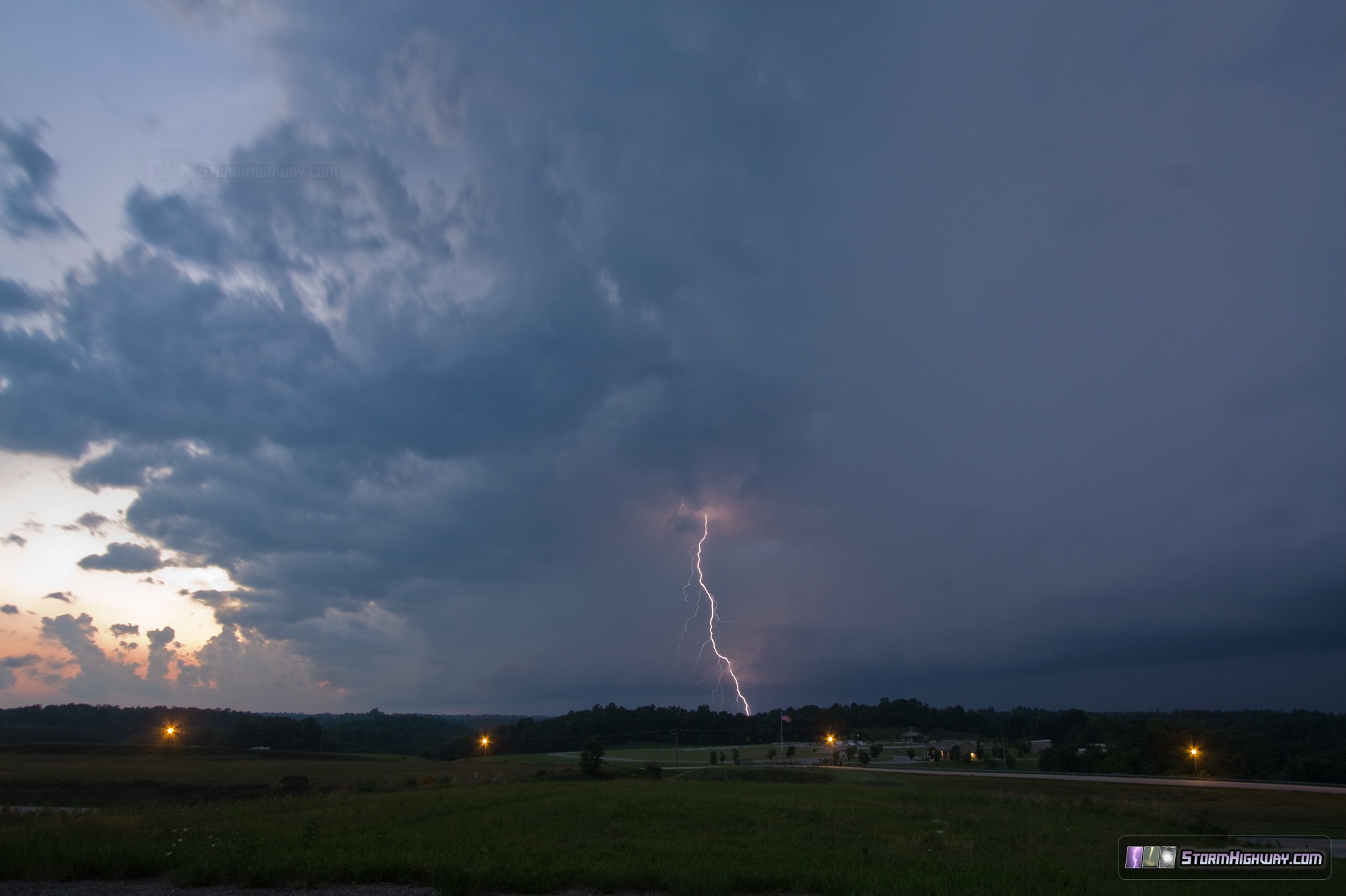 Lightning near Argillite, Kentucky - July 27, 2014