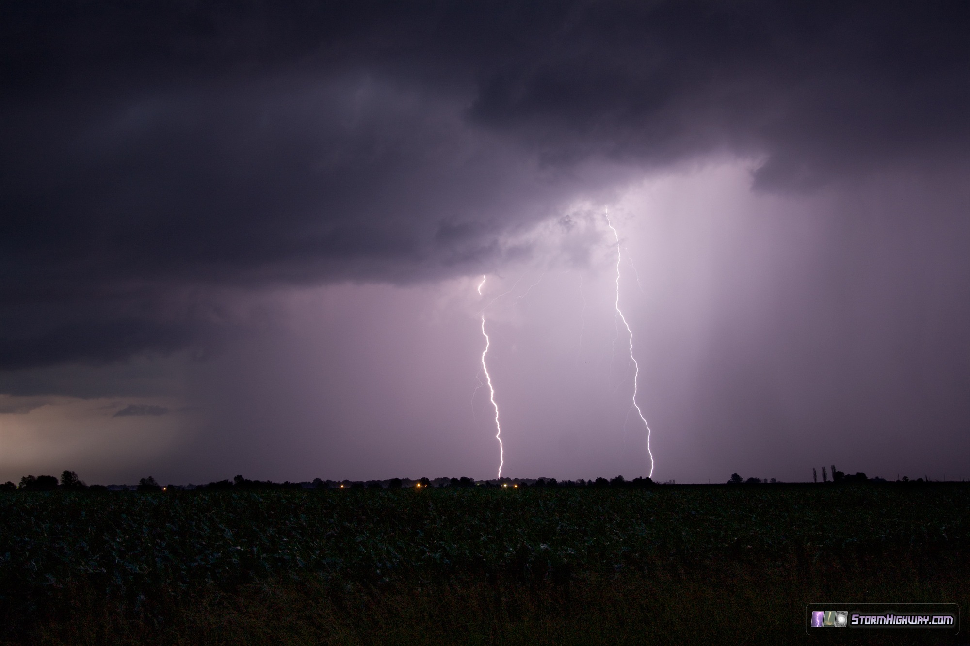 Lightning at New Baden, Illinois - June 16, 2014