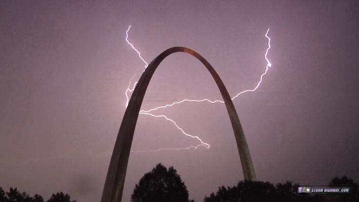 Lightning over St. Louis