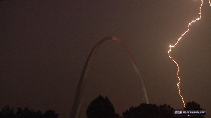 Lightning over St. Louis