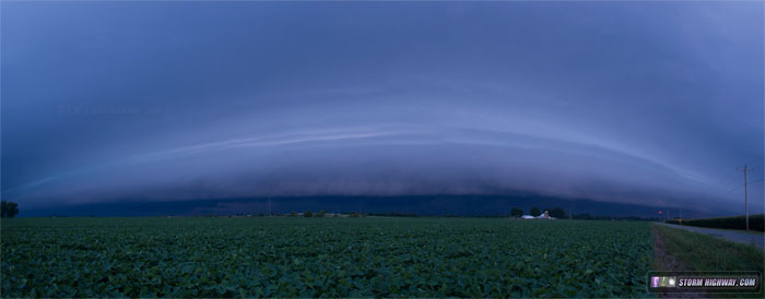 Shelf cloud at New Baden, IL