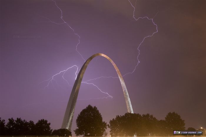 Lightning over St. Louis