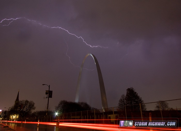 Lightning over St. Louis