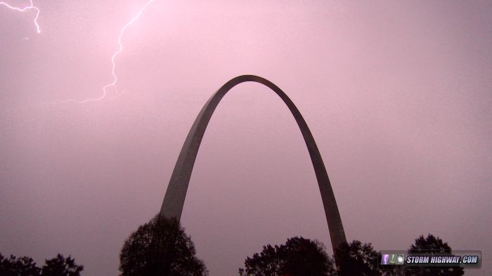 November 3 St. Louis thunderstorms at the Arch