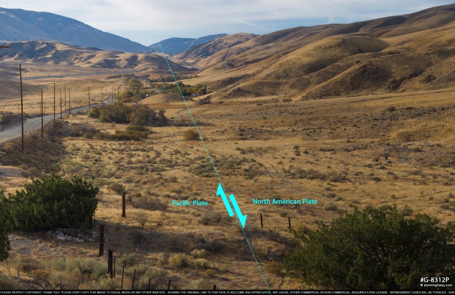 San Andreas Fault at Tejon Pass, Gorman, CA