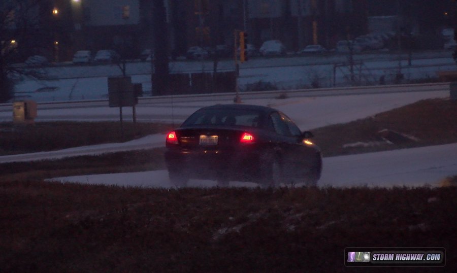 Normal, IL snow spinout