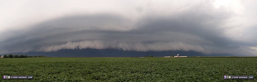 New Baden Shelf cloud panorama