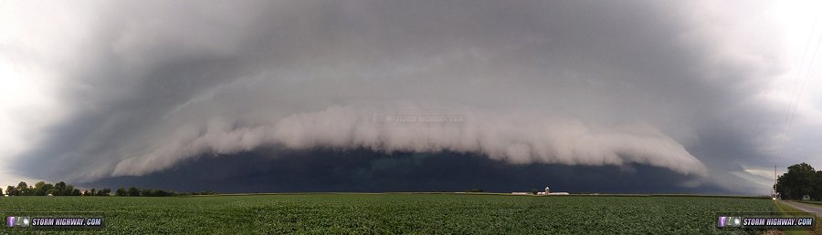 New Baden Shelf cloud panorama