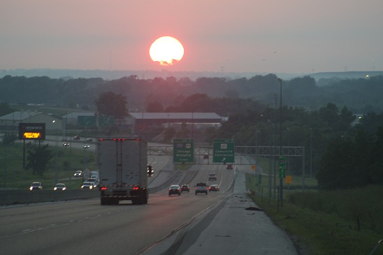 I-64 sunset