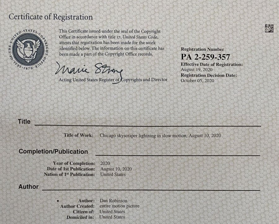 USCO certificate