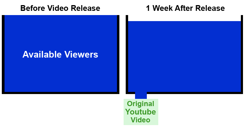 Illustration of the finite nature of online video viewers