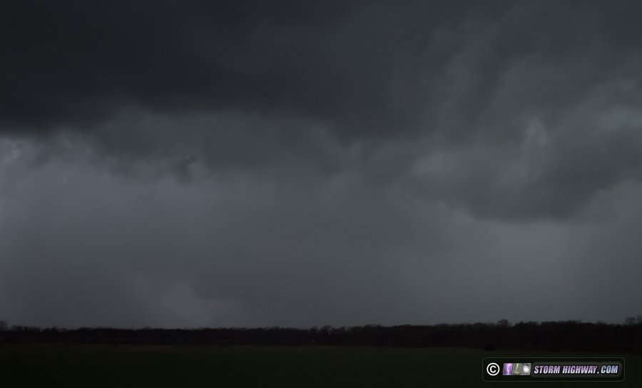 Lake Village, Indiana tornado wrapped in rain on March 10, 2026