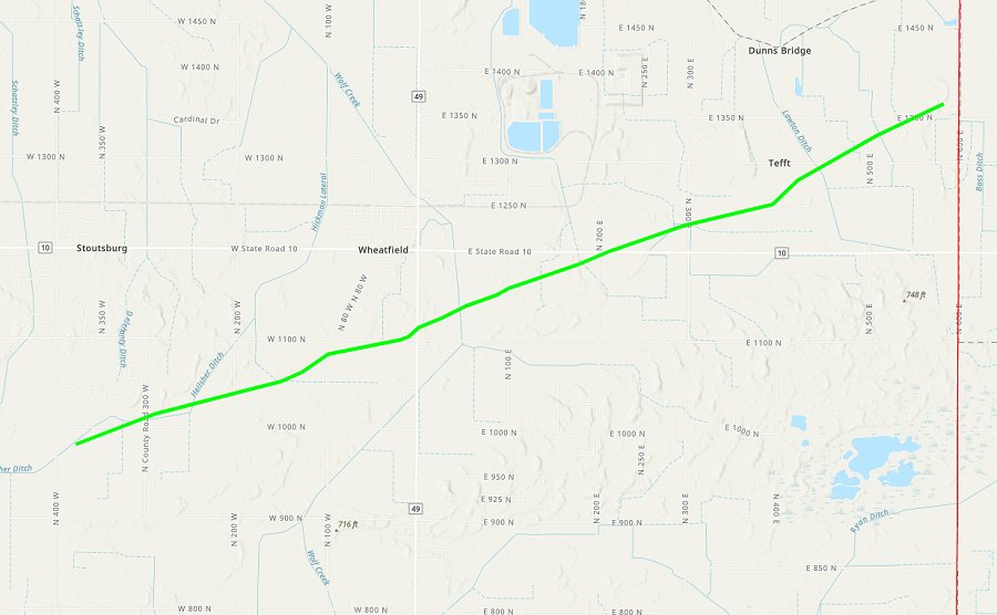 Wheatfield, Indiana EF1 tornado survey on March 10, 2026