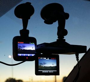 Two dashcam models