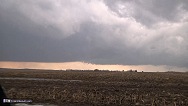 Tornadic supercell base near Chapin, Illinois, February 20, 2014