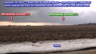 Tornadic supercell base near Chapin, Illinois, February 20, 2014