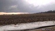 Tornadic supercell base near Chapin, Illinois, February 20, 2014