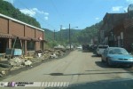Devastated downtown Mullens, West Virginia