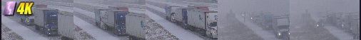 Tractor-trailer can't stop on icy Interstate