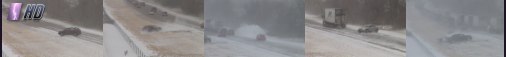 Icy Interstate Accidents Caught on Tape