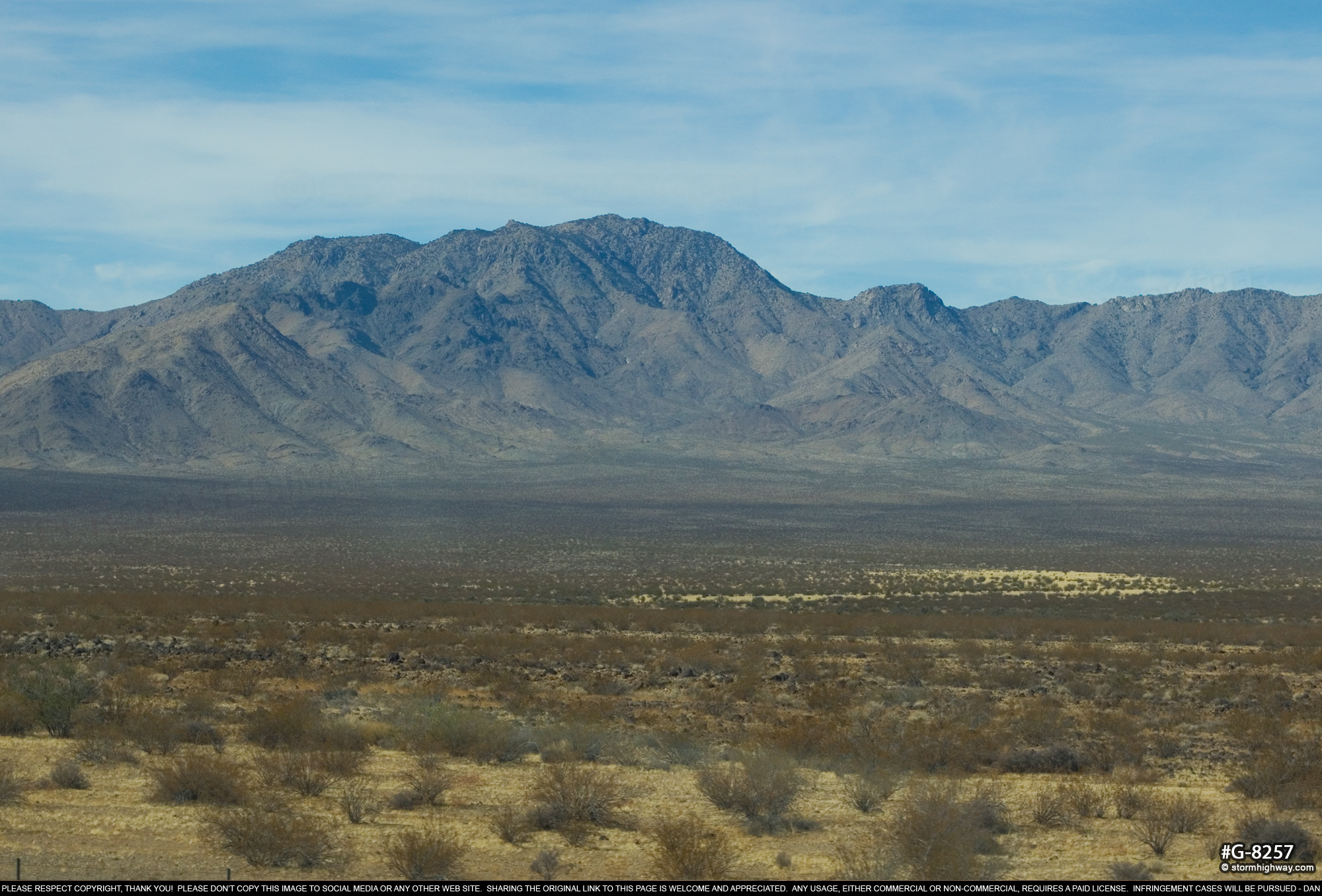 Mojave Desert near Fenner, California