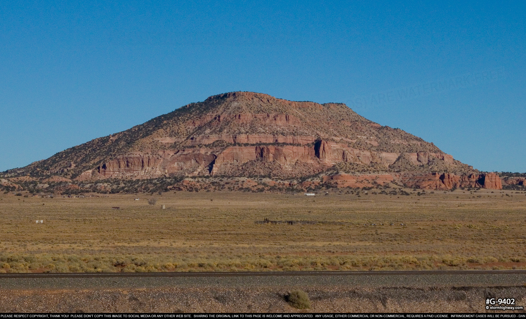 Mesa near Prewitt, New Mexico