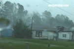 The eyewall of Hurricane Isabel in North Carolina