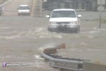 Truck and flooded causeway