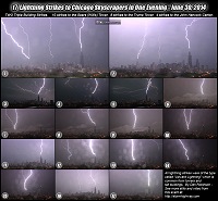 17 lightning strikes to Chicago skyscrapers in one night