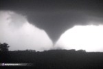Tornado at night near Harper, Kansas