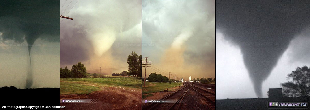 Tornadoes at Sharon, Attica and Anthony, Kansas on May 12, 2004