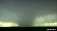 Strong barrel tornado