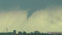 Weak tornado/funnel