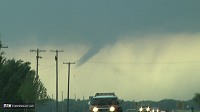 Weak tornado/funnel