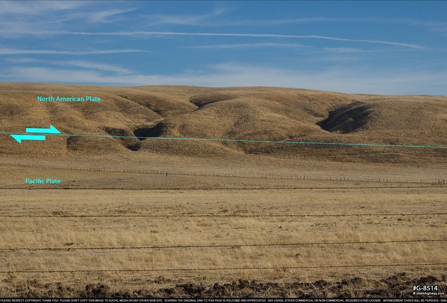 San Andreas Fault creek offsets near Annette, CA