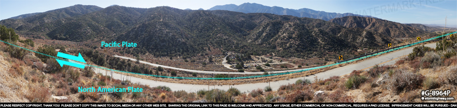 San Andreas Fault zone near Big Rock Springs, CA