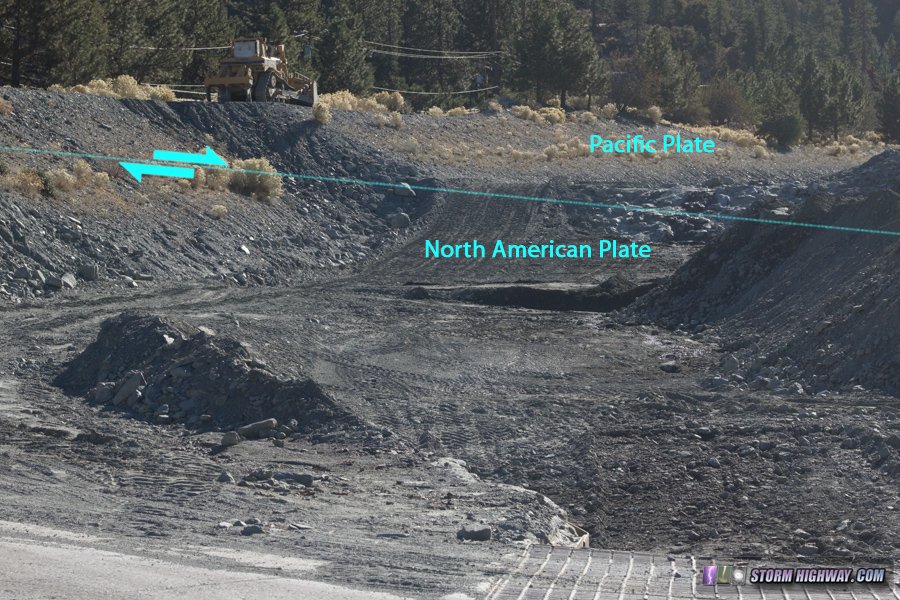 San Andreas Fault zone at Wrightwood, CA