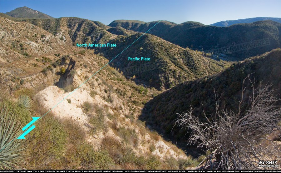 San Andreas Fault at Cajon Pass, CA