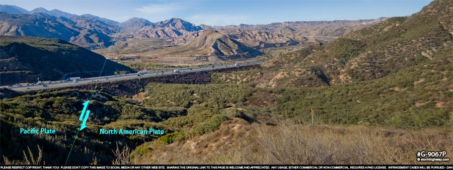 San Andreas Fault at Cajon Pass, CA