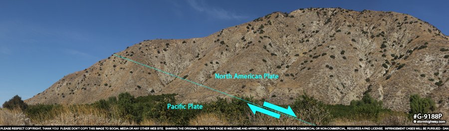 San Andreas Fault zone at San Bernardino, CA