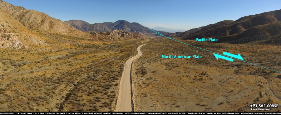 San Andreas Fault zone at Swarthout Canyon, CA