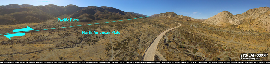 San Andreas Fault zone at Swarthout Canyon, CA