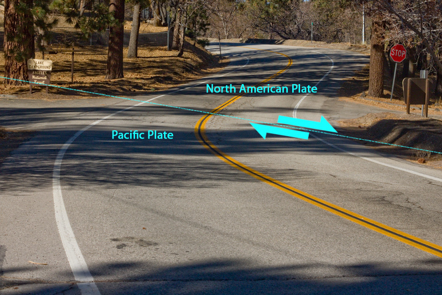 San Andreas Fault zone near Jackson Lake, CA